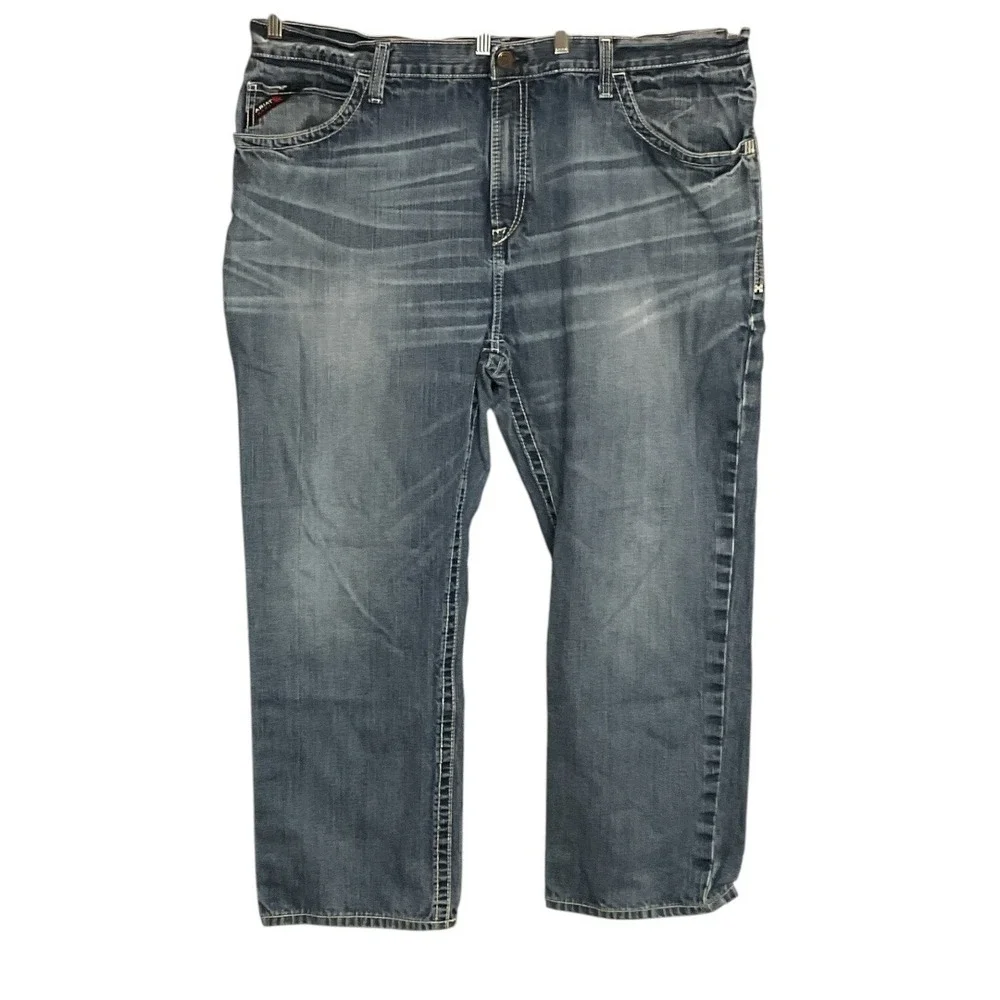 Ariat Men's FR‎ M4 Relaxed Ridgeline Boot Cut Jean Relaxed Fit Low Rise Sz 44/30